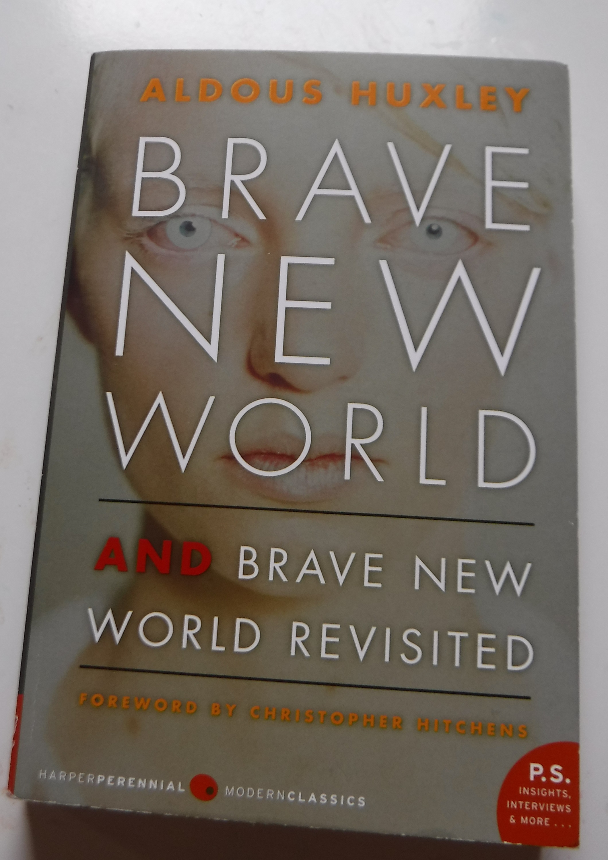 Photo I took of the copy of Brave New World that I got from a neighborhood mini library Photo I took of the copy of Brave New World that I got from a neighborhood mini library