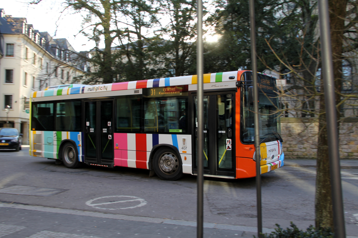 A bus in Luxembourg that is going to offer free rides to everyone in 2020