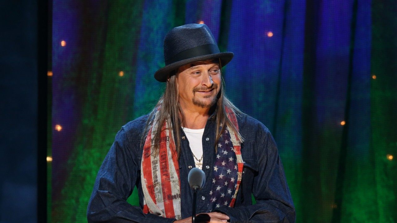 Kid Rock plays Santa Claus in Nashville Tennessee