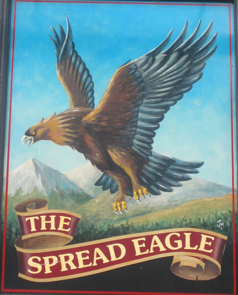 Photo taken by me – pub sign - The Spread Eagle Chorlton Manchester