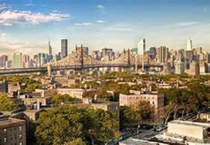 The view from above of Queens New York The view from above of Queens New York