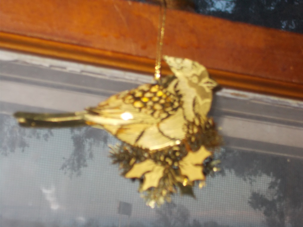brass cardinal tree ornament brass cardinal tree ornament
