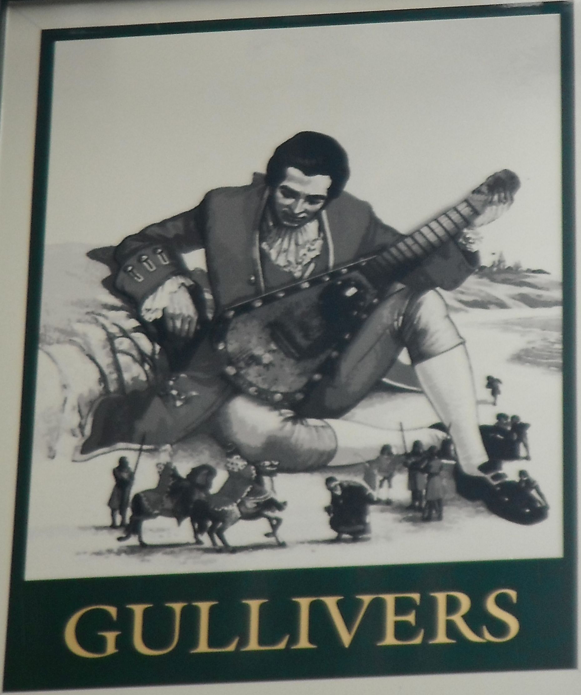 Photo taken by me – Gullivers Pub Sign, Manchester Photo taken by me – Gullivers Pub Sign, Manchester