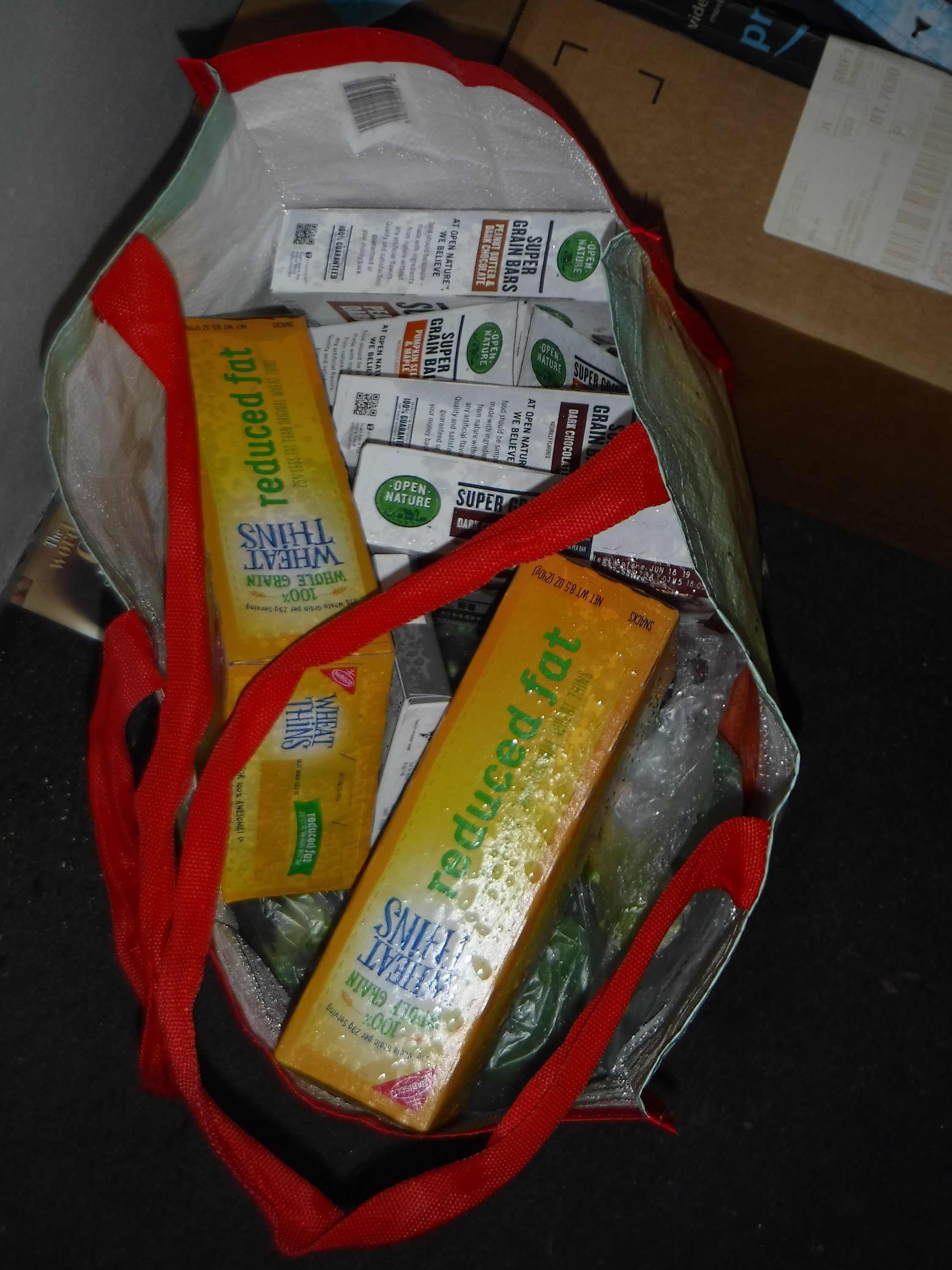 Photo I took of my grocery bag Photo I took of my grocery bag