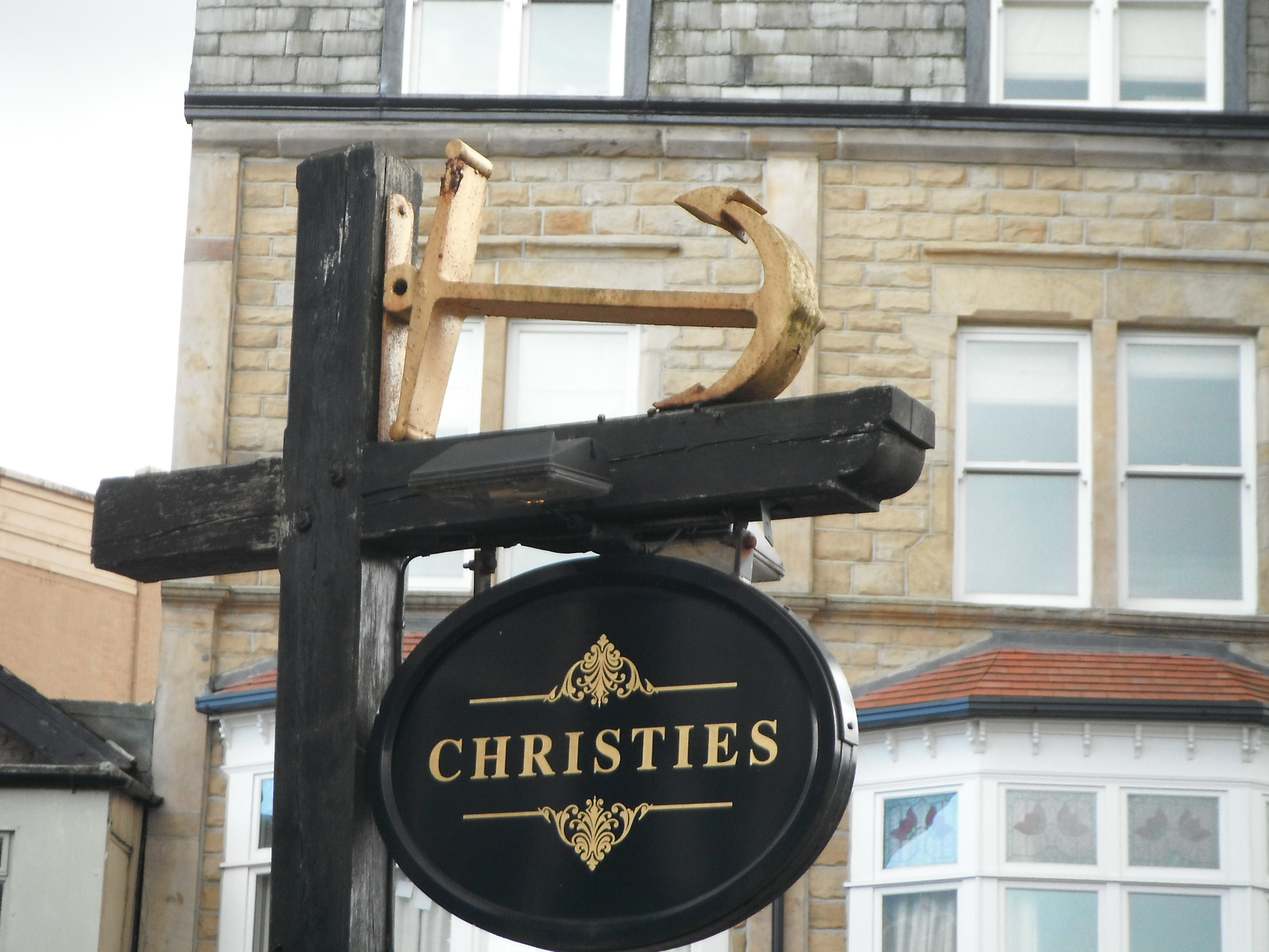 Photo taken by me – Christie’s pub sign, Harrogate, England Photo taken by me – Christie’s pub sign, Harrogate, England