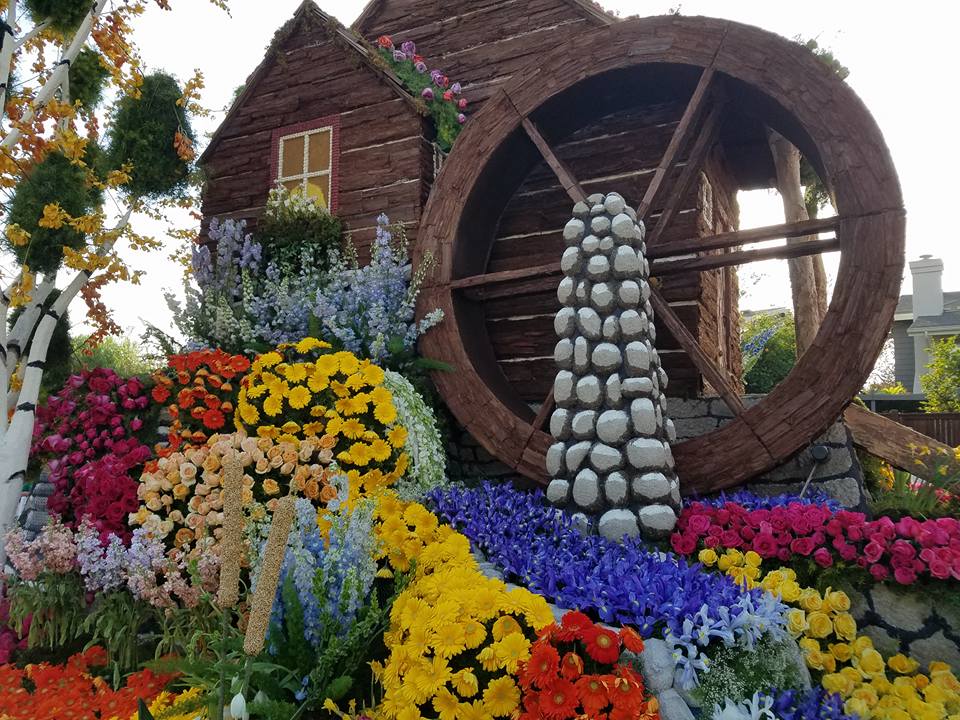Photo of one of the Rose Parade floats in 2018.