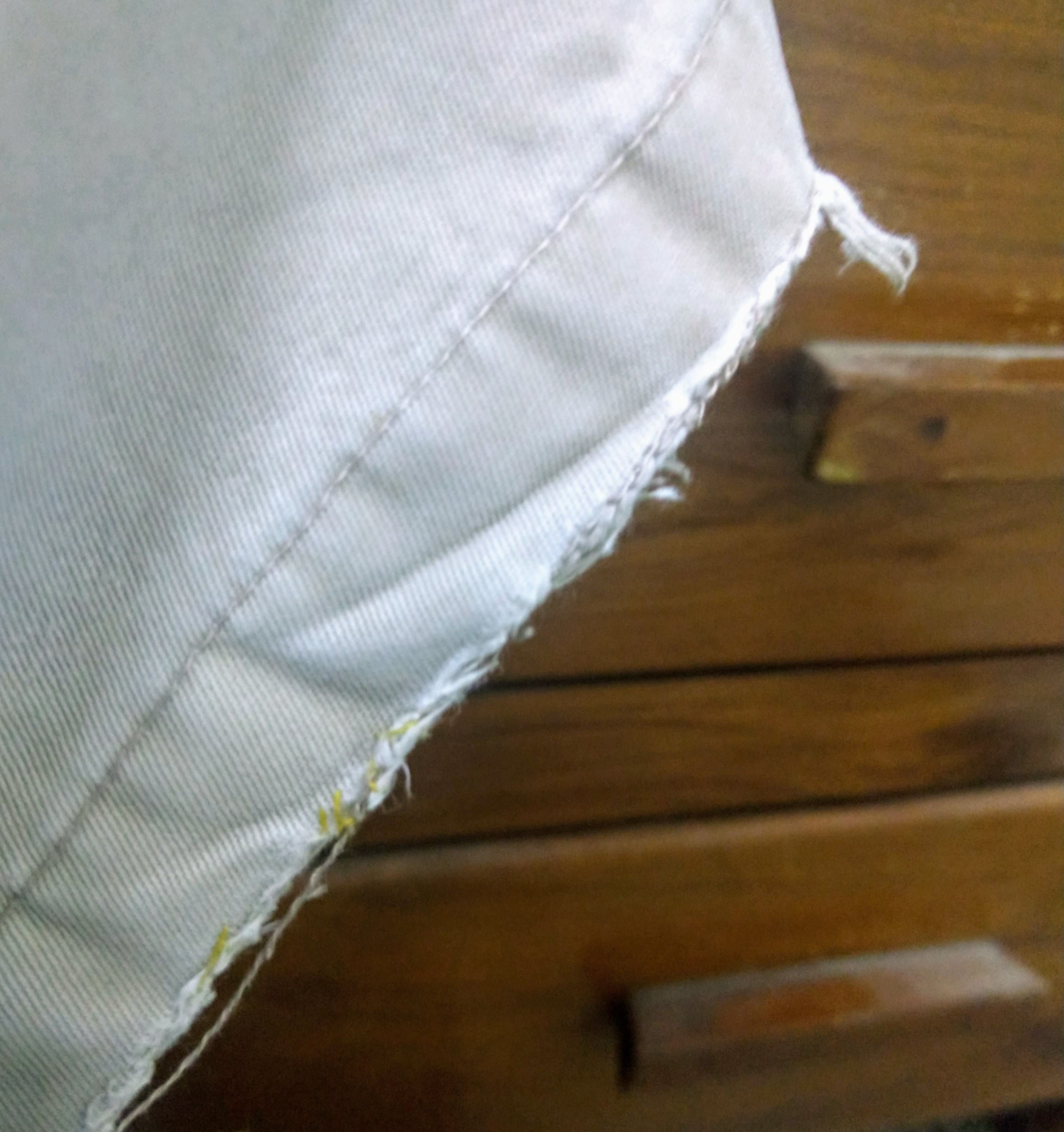 Frayed pant bottom Frayed pant bottom