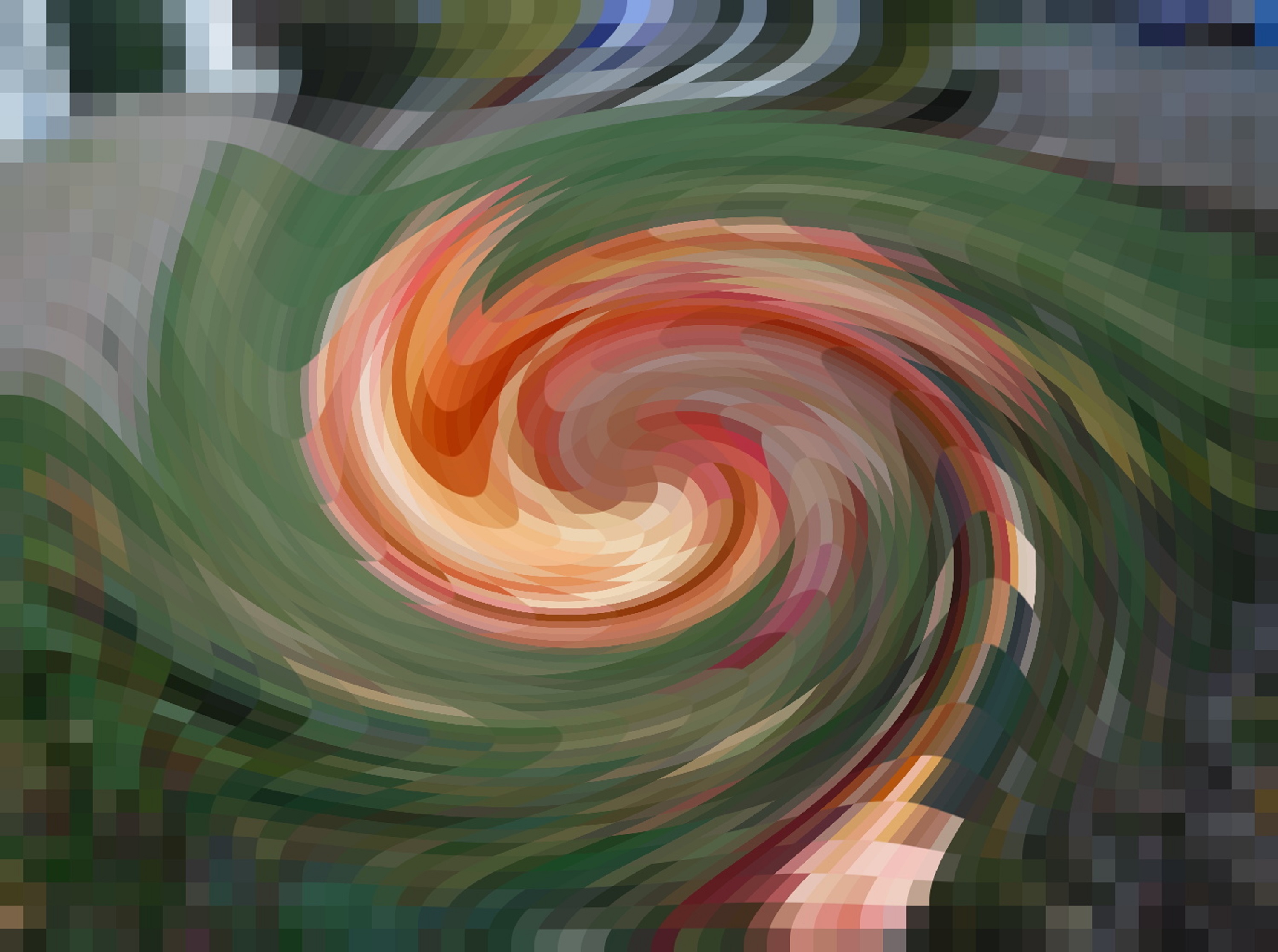 Photo taken by me with Pixel effect x25 and Swirl x 300