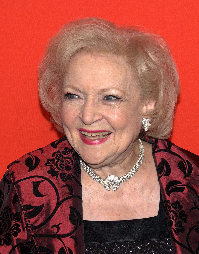 Photo from Wikipedia By David Shankbone - Betty White David Shankbone 2010 NYC, CC BY 2.0, https://commons.wikimedia.org/w/index.php?curid=14803241
