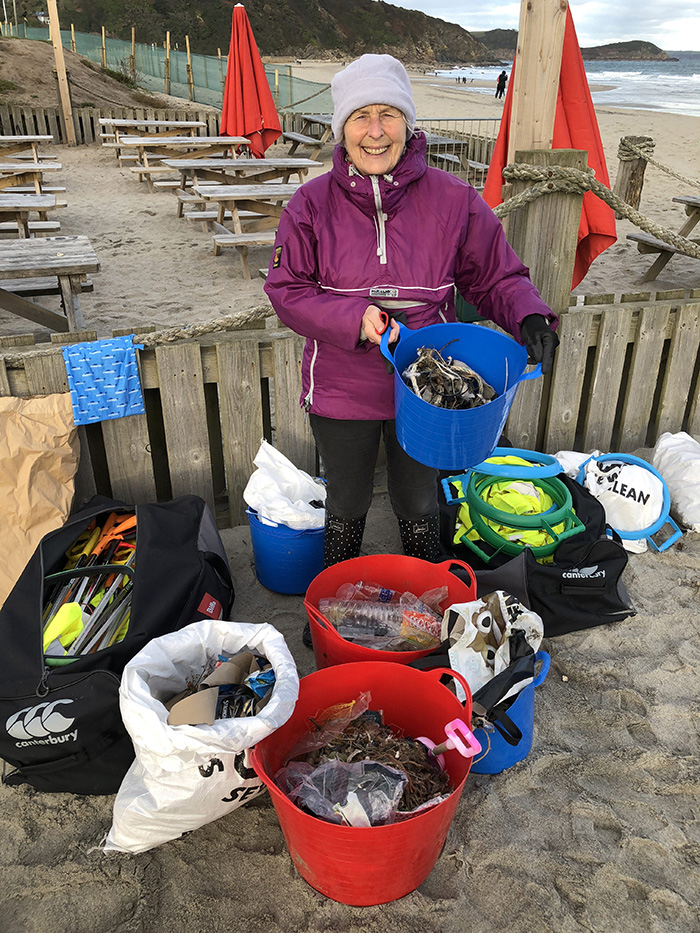 Pat Smith, 70, doing her part to keep the beaches in the U K clean Pat Smith, 70, doing her part to keep the beaches in the U K clean