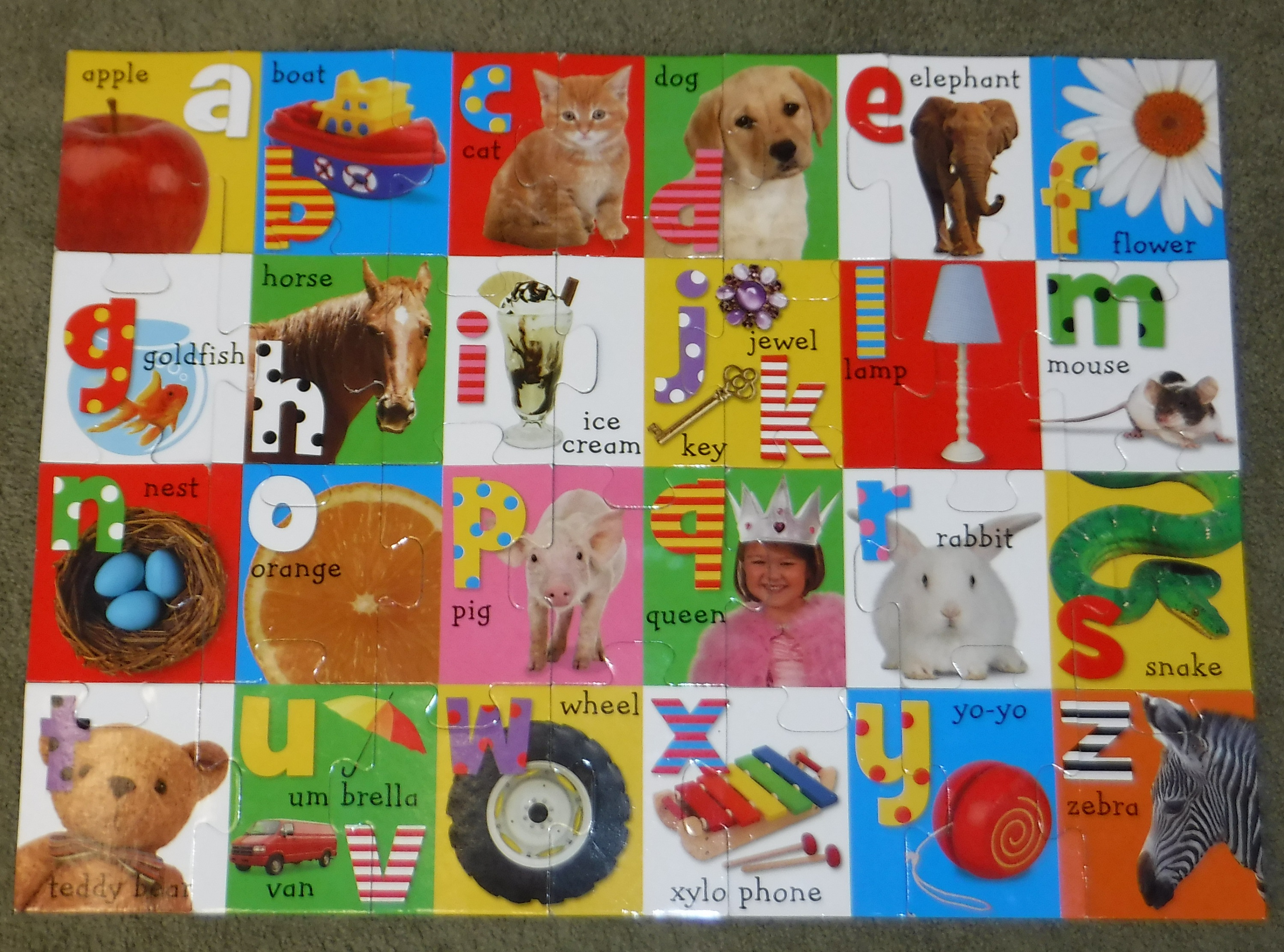 Photo I took of a puzzle done by one of the kids at work Photo I took of a puzzle done by one of the kids at work