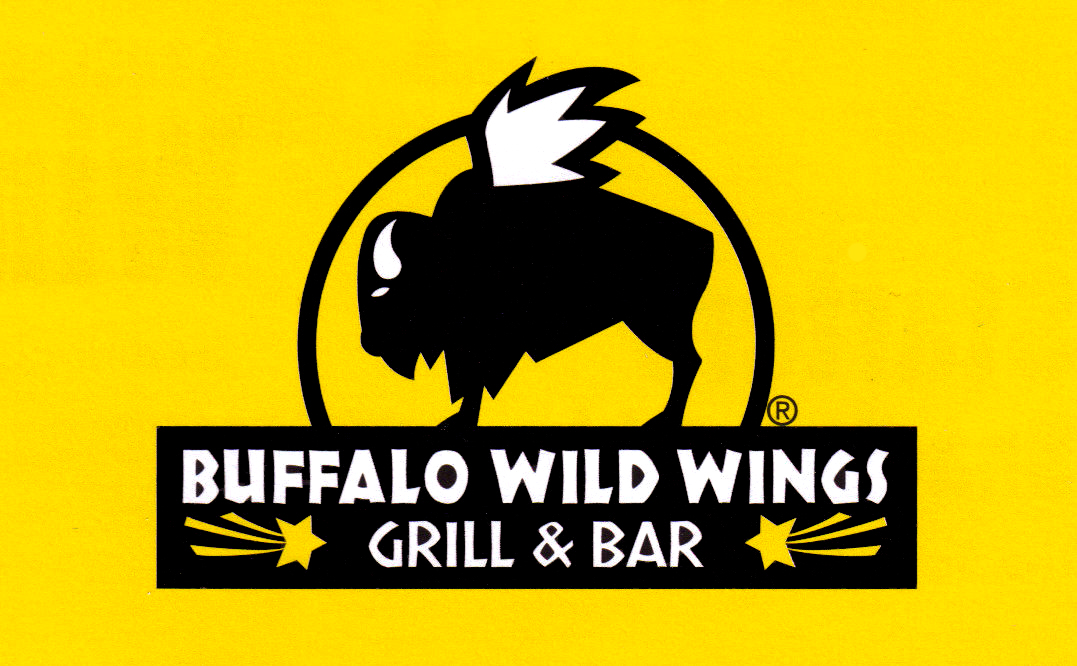 Logo of Buffalo Wild Wings restaurant. Logo of Buffalo Wild Wings restaurant.