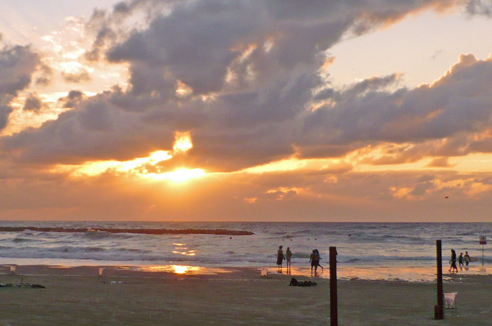 Sunset on the Mediterranean Sea at Tel Aviv Sunset on the Mediterranean Sea at Tel Aviv
