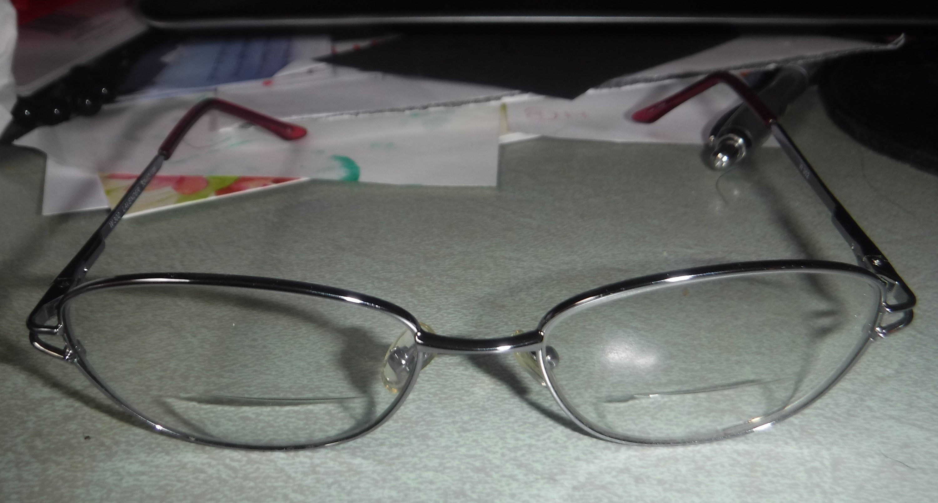 Photo I took of my glasses after I found them Photo I took of my glasses after I found them