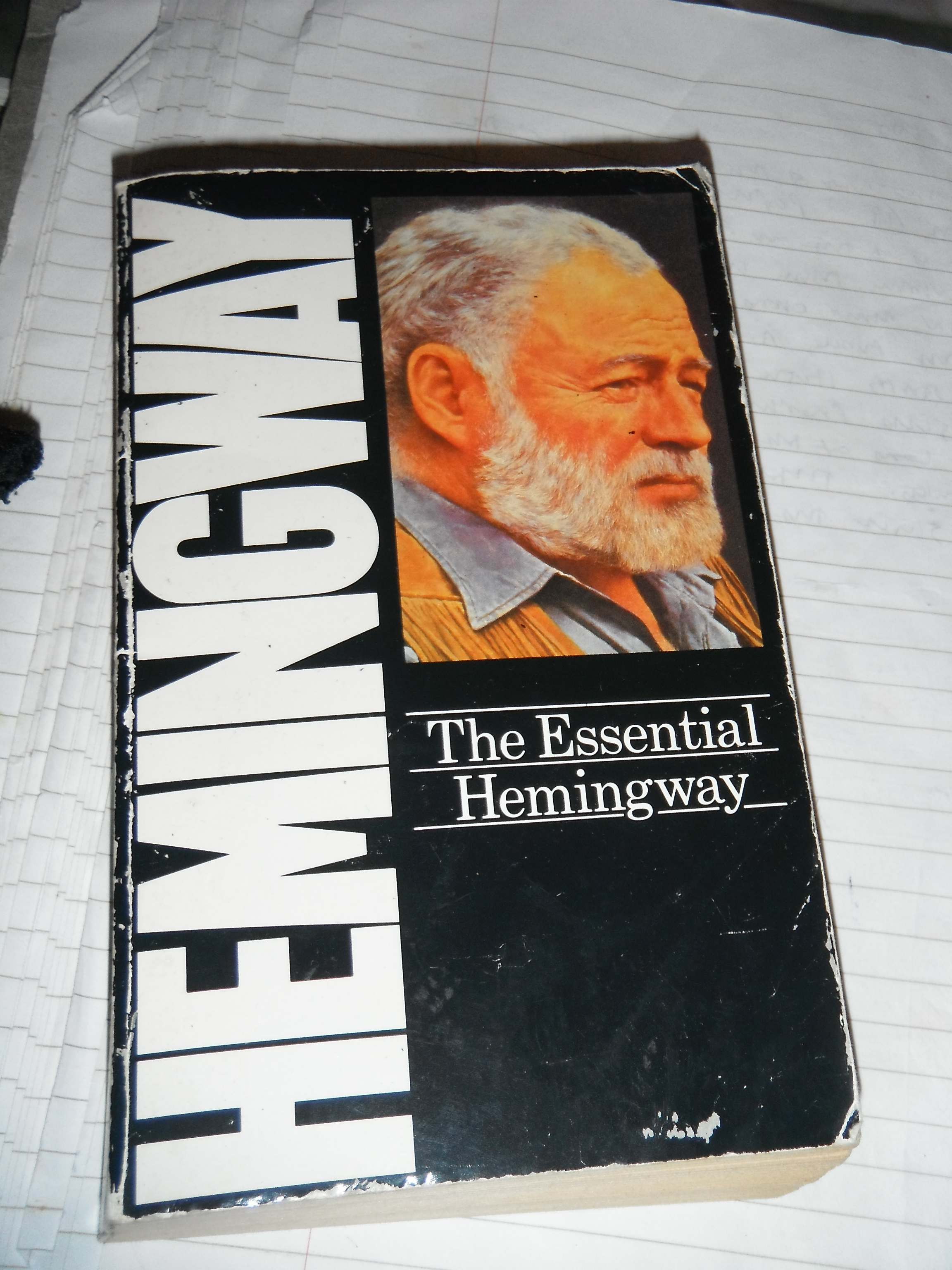 Photo taken by me – book cover for The Essential Hemingway Photo taken by me – book cover for The Essential Hemingway
