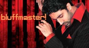 Bluffmaster - bluffmaster - if u r looking for a nice lighthearted, young, and peppy movie with hip music, this is the one for u... basically out and out comedy with takes a different route halfway thru the movie but catches on with a bang with a twist in the end of the movie! every single frame is like a music video with catchy tunes and remixes! abhishek is well, just his funky self... contrary to popular belief nothing inherited from bunty n babli, ritesh is cute and very funny and priyanka is OK.. nana patekar has never done so well a comedy film (hey wait, i don't think he had any comedy movies before.. but now he should do more!) and the music is simply... hippy!! thank god the songs r not forcefully placed in between the movies but tastefully done with the whole retro theme of the movie.. not everyone can use this retro theme so well in their movies. I loved it...