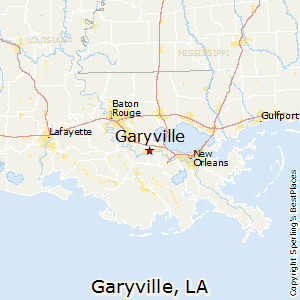 City map of Garyville Louisiana City map of Garyville Louisiana