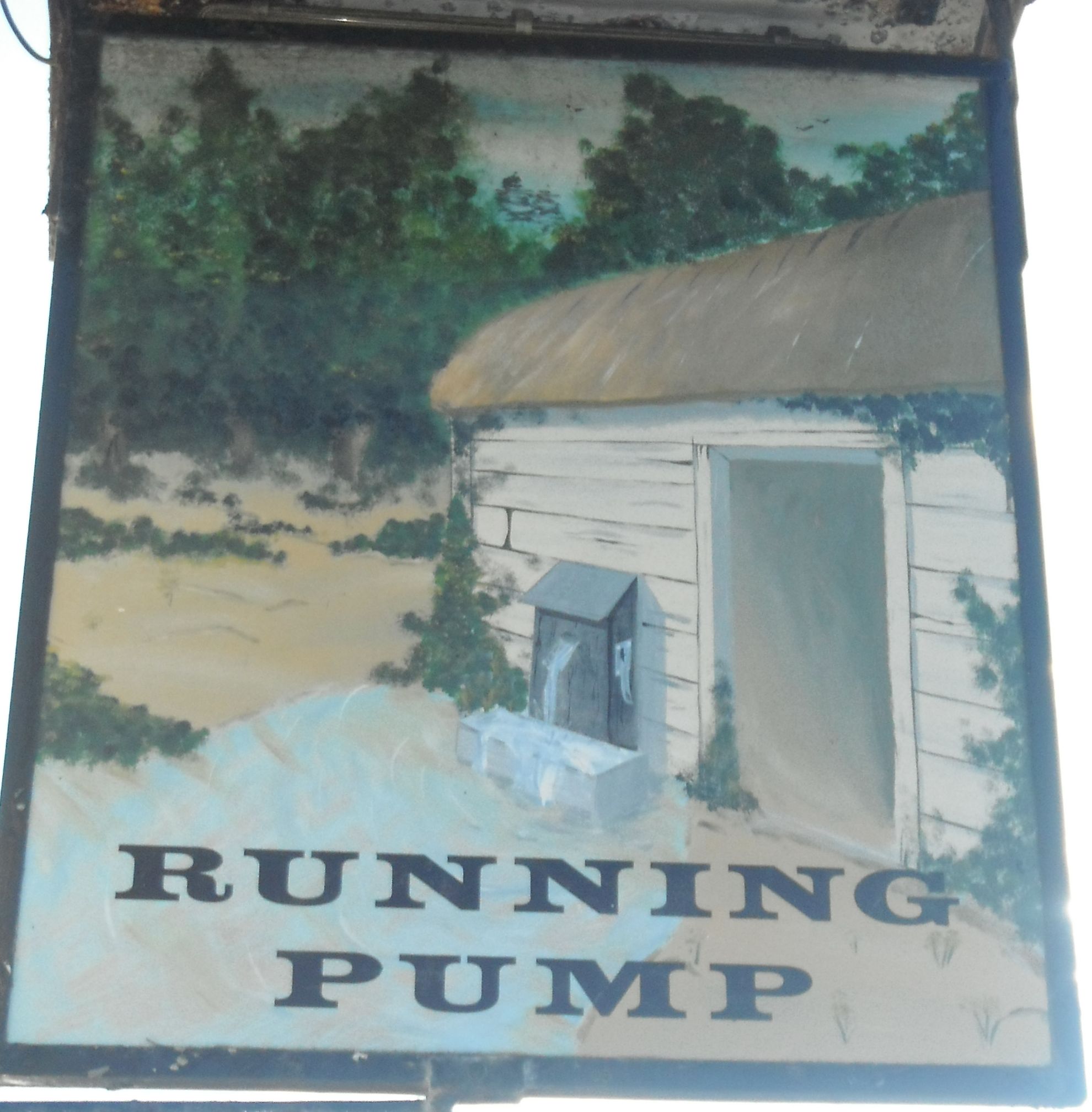 Photo taken by me Pub Sign for the Running Pump Catforth Lancashire Photo taken by me Pub Sign for the Running Pump Catforth Lancashire