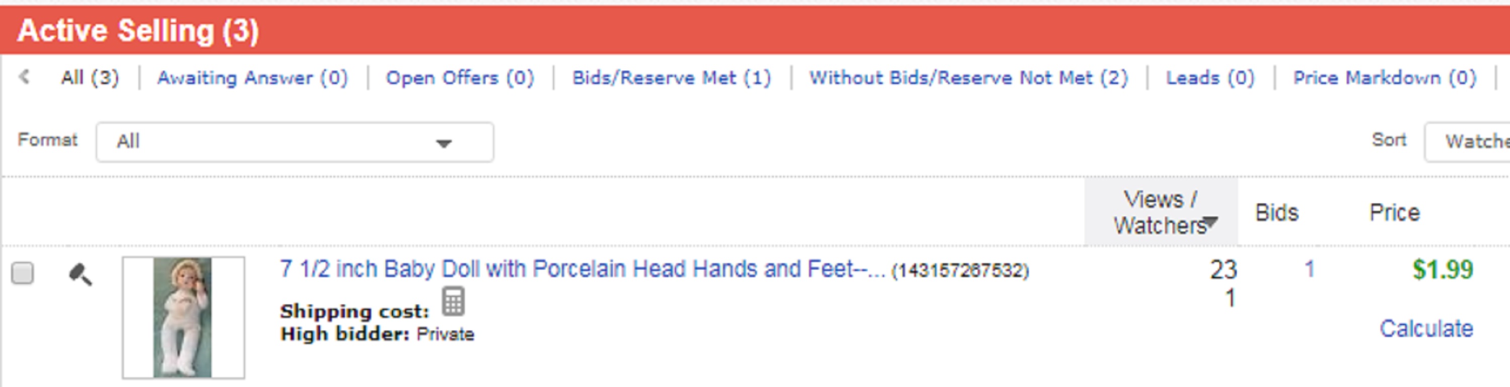 Screencap I took of the doll auction I have going Screencap I took of the doll auction I have going