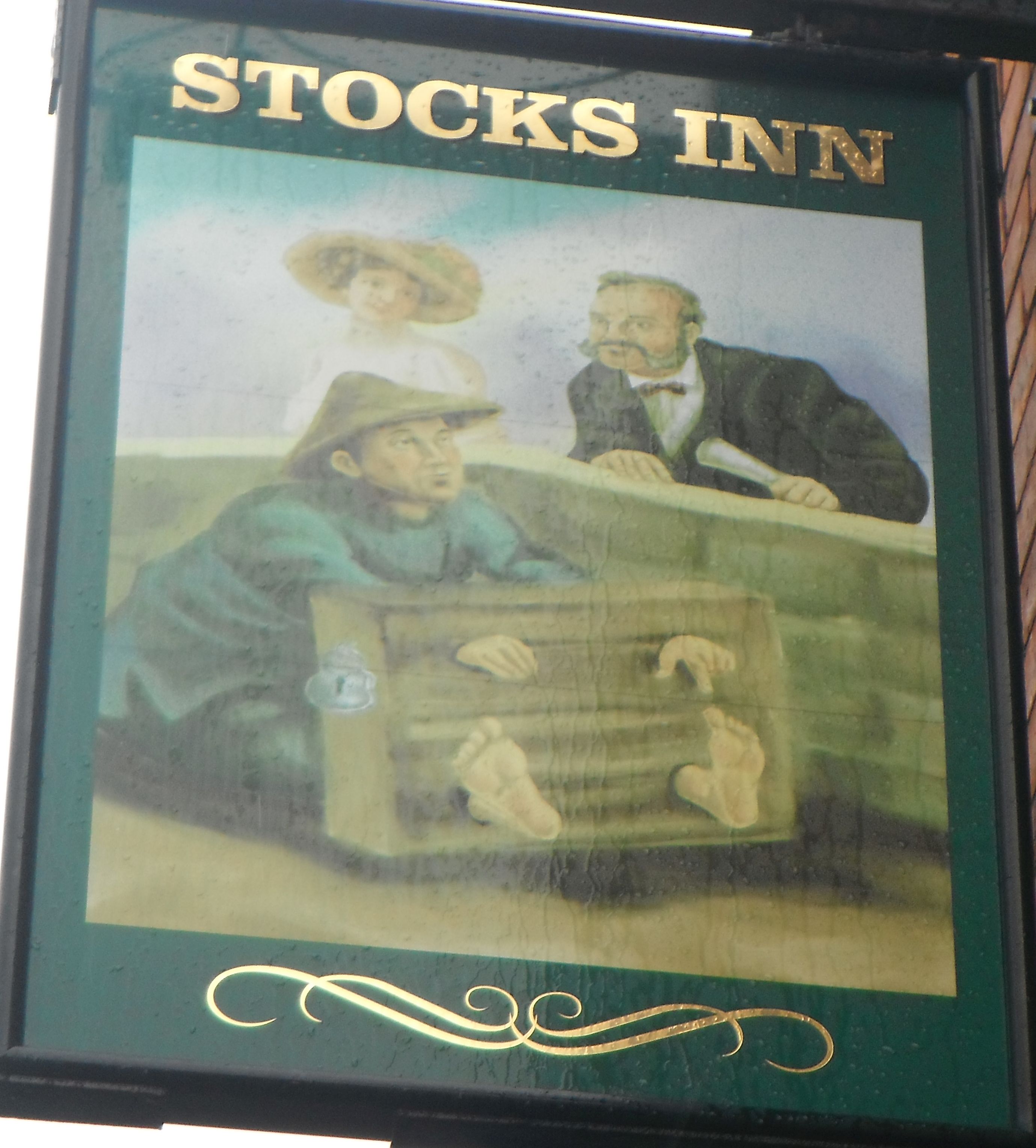 Photo taken by me - Pub Sign - The Stocks Inn - Stalybridge Manchester