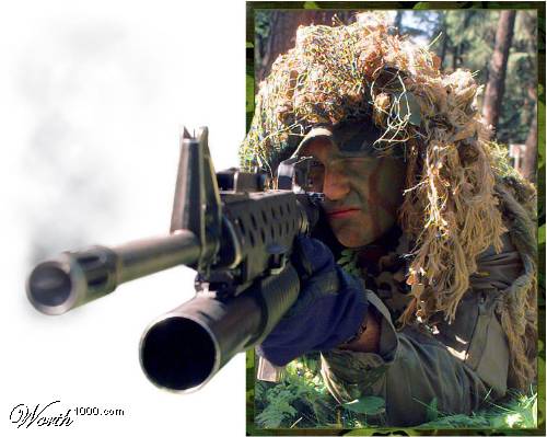 man with a gun - a beautiful pic