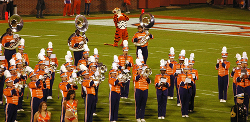 Clemson Homecoming '06 pt. 23 - The band on the field