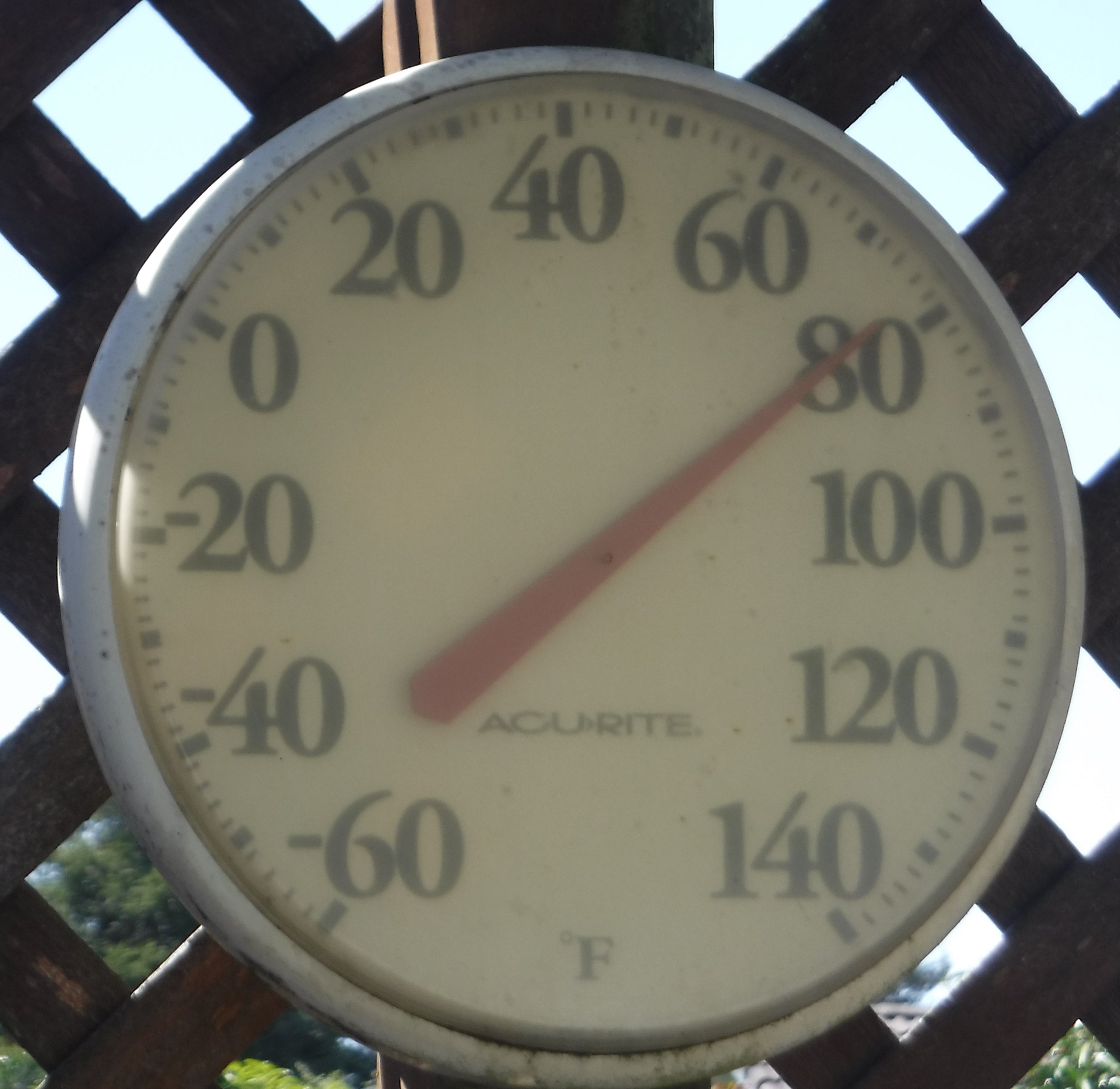 Photo I took of the thermometer on the back deck 4-10-19 Photo I took of the thermometer on the back deck 4-10-19