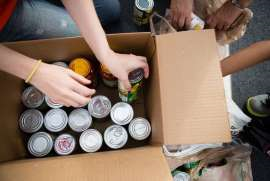 Food banks will be receiving food donations from library patrons this month Food banks will be receiving food donations from library patrons this month