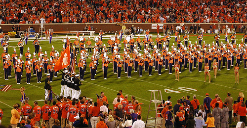 Clemson Homecoming '06 pt. 24 - Another picture of the band on the field.