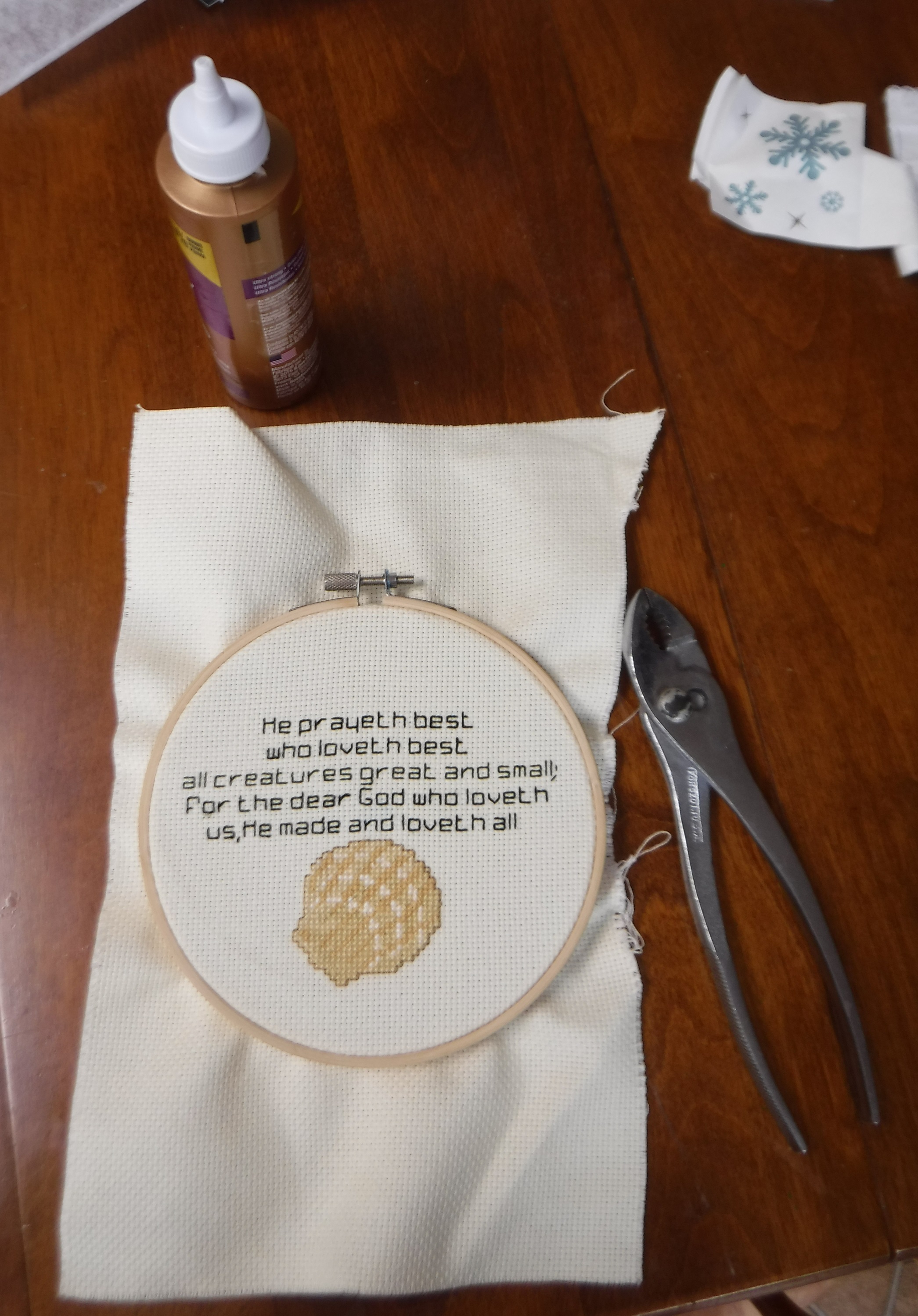Photo I took of the cross stitch I found in our guest room Photo I took of the cross stitch I found in our guest room