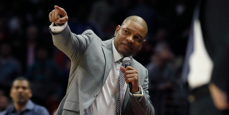 Los Angeles Clippers basketball coach Glenn "Doc" Rivers