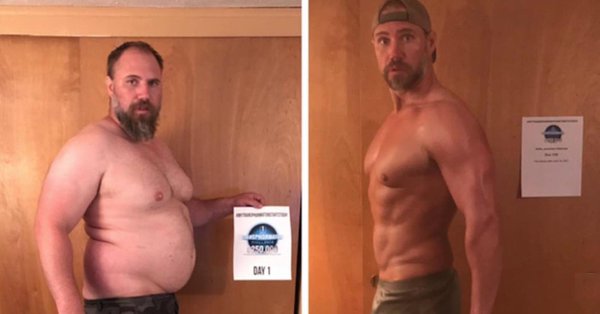Jeremiah Peterson before and after his diet to get into top physical shape Jeremiah Peterson before and after his diet to get into top physical shape