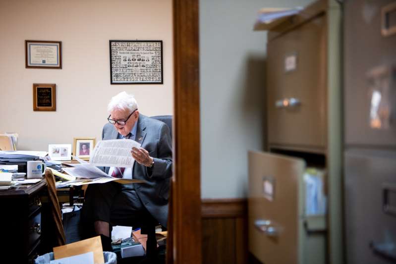 James L Bass Jr. a lawyer of 97 years of age still working.