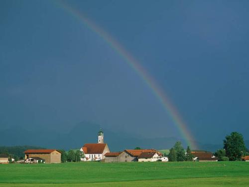 Rainbow - Rainbow over Bavaria in Germany