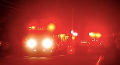 A firetruck to the rescue in Dartmouth Massachusetts A firetruck to the rescue in Dartmouth Massachusetts