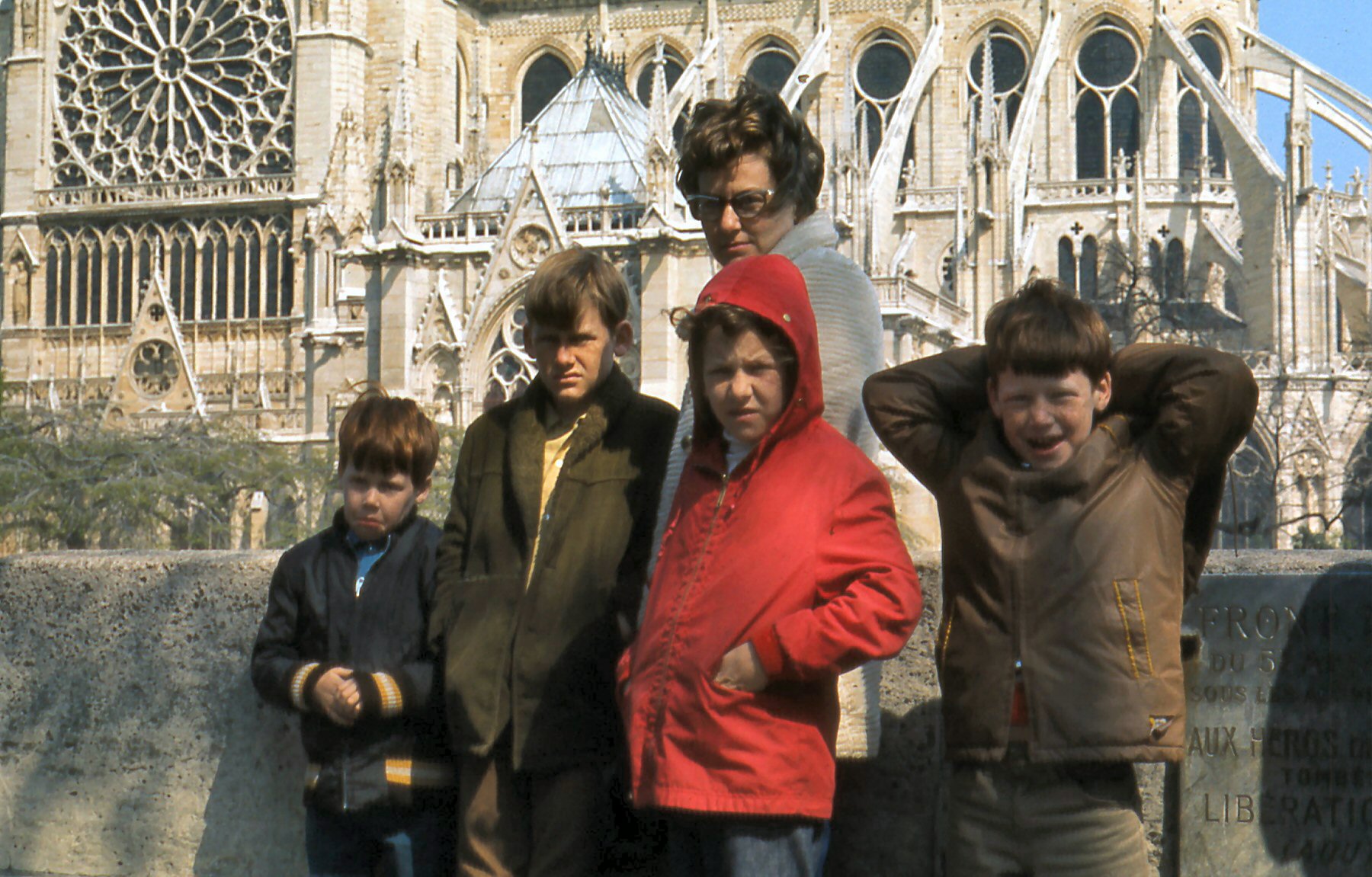 My Family at Notre Dame Cathedral 1971 My Family at Notre Dame Cathedral 1971