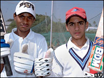 World Record Cricket - A pair of Indian schoolboys have driven their way into the record books by scoring 721 runs for the opening wicket in a limited-overs match. Shahbaz Tumbi and B Manoj Kumar achieved the feat in 40 overs during an under-13 inter-school match at Secunderabad in southern India.  Their achievement eclipses the previous record of 664 held by batting superstar Sachin Tendulkar and Vinod Kambli.  Tumbi and Kumar's shell-shocked opponents were all out for 21 runs.  'It is unforgettable moment for all of us. Everybody is excited and inspired by our young heroes,' declared TV Reddy, a spokesman for St Peter's School.