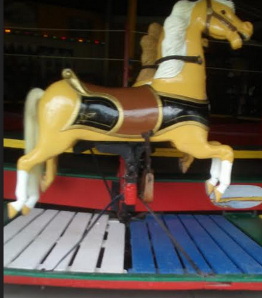 a carousel horse in Abilene, Ks.
