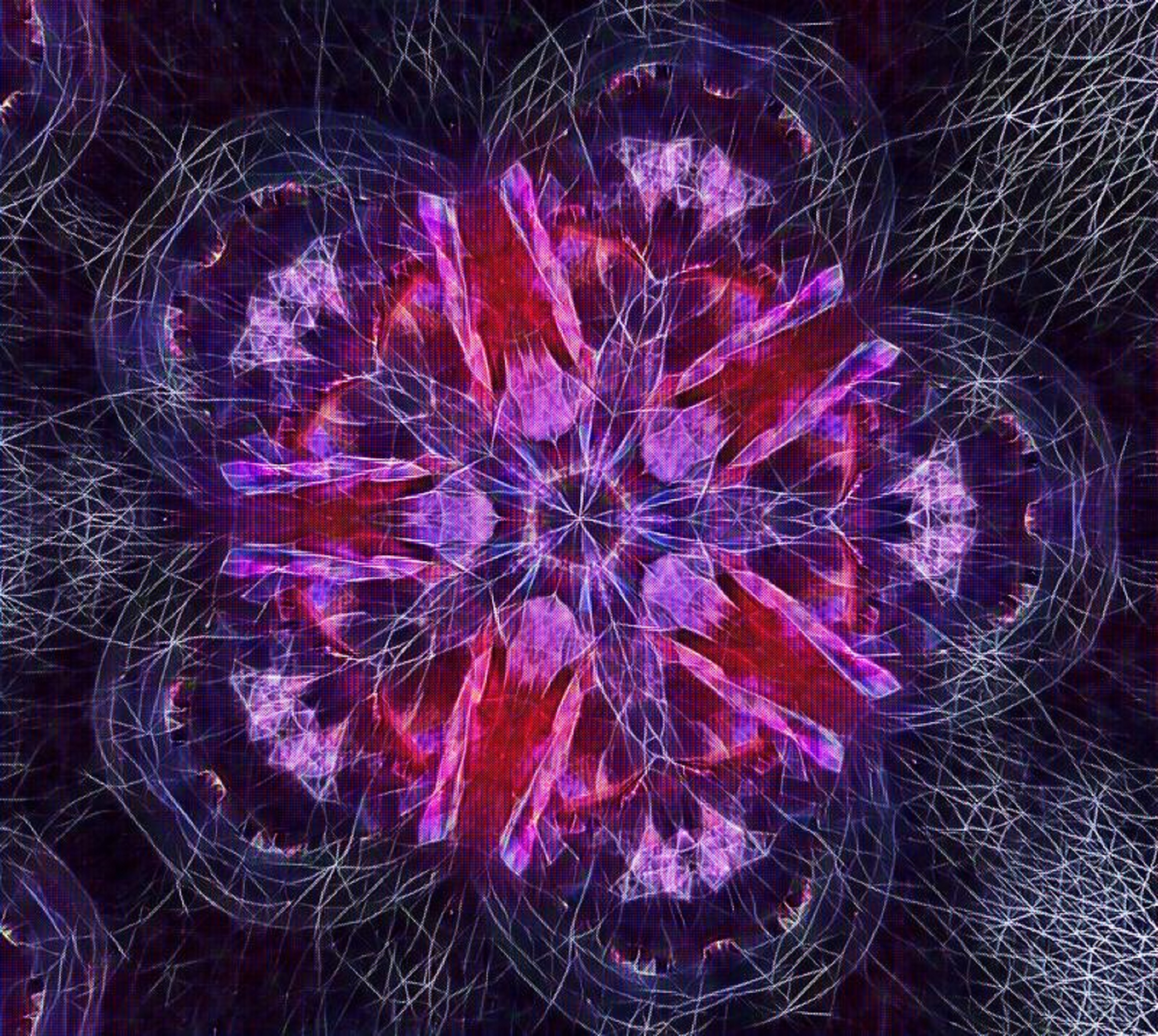 Photo of bubbles taken by me w Kaleidescope x5 and Futuristic Art effects on Lunapic.com