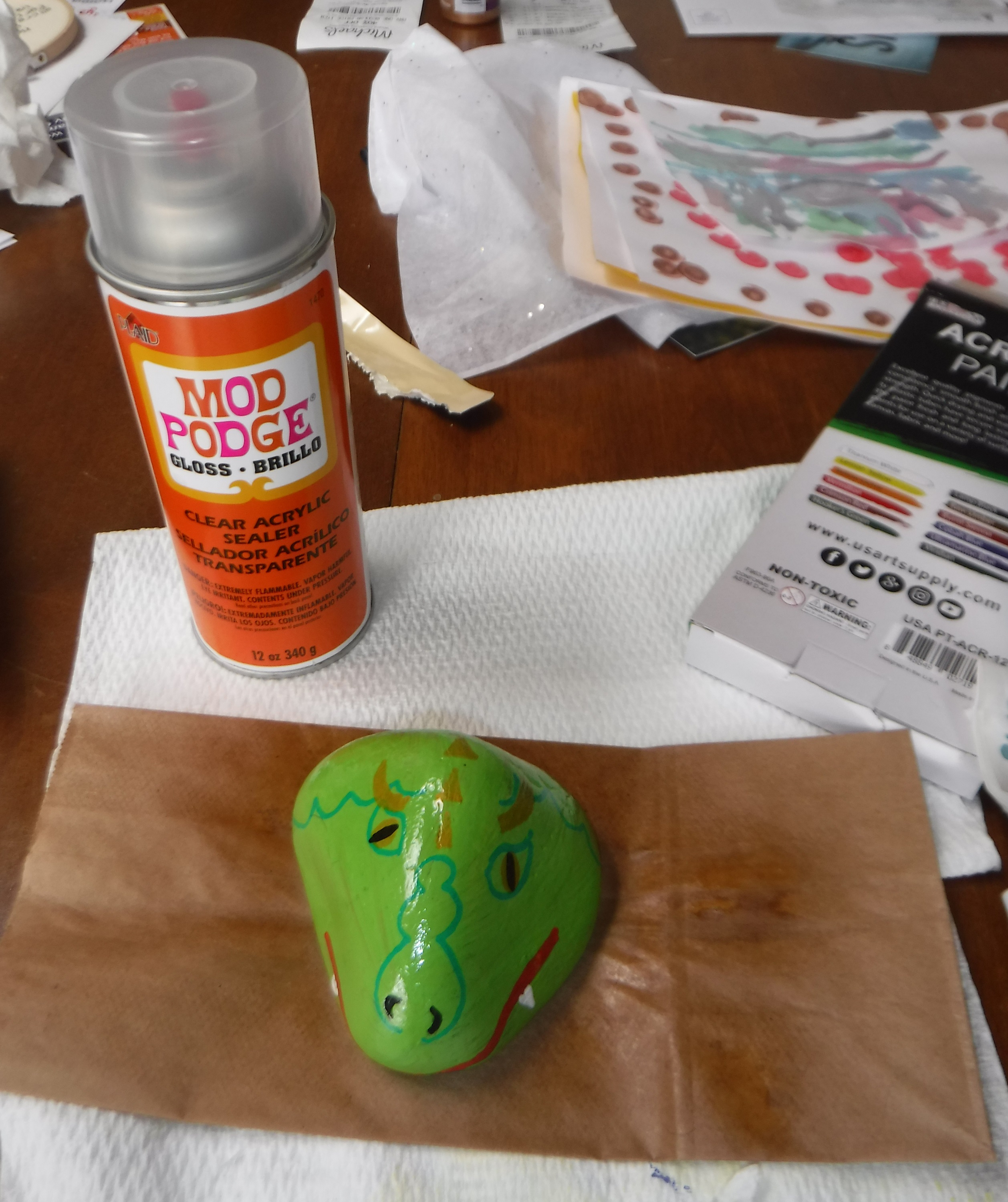 Photo I took of my rock with sealant