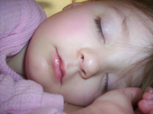 audrey sleeping :) - my neice, she's so cute