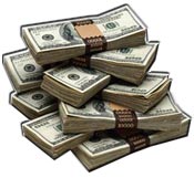 moeny pile - this is a pile of money