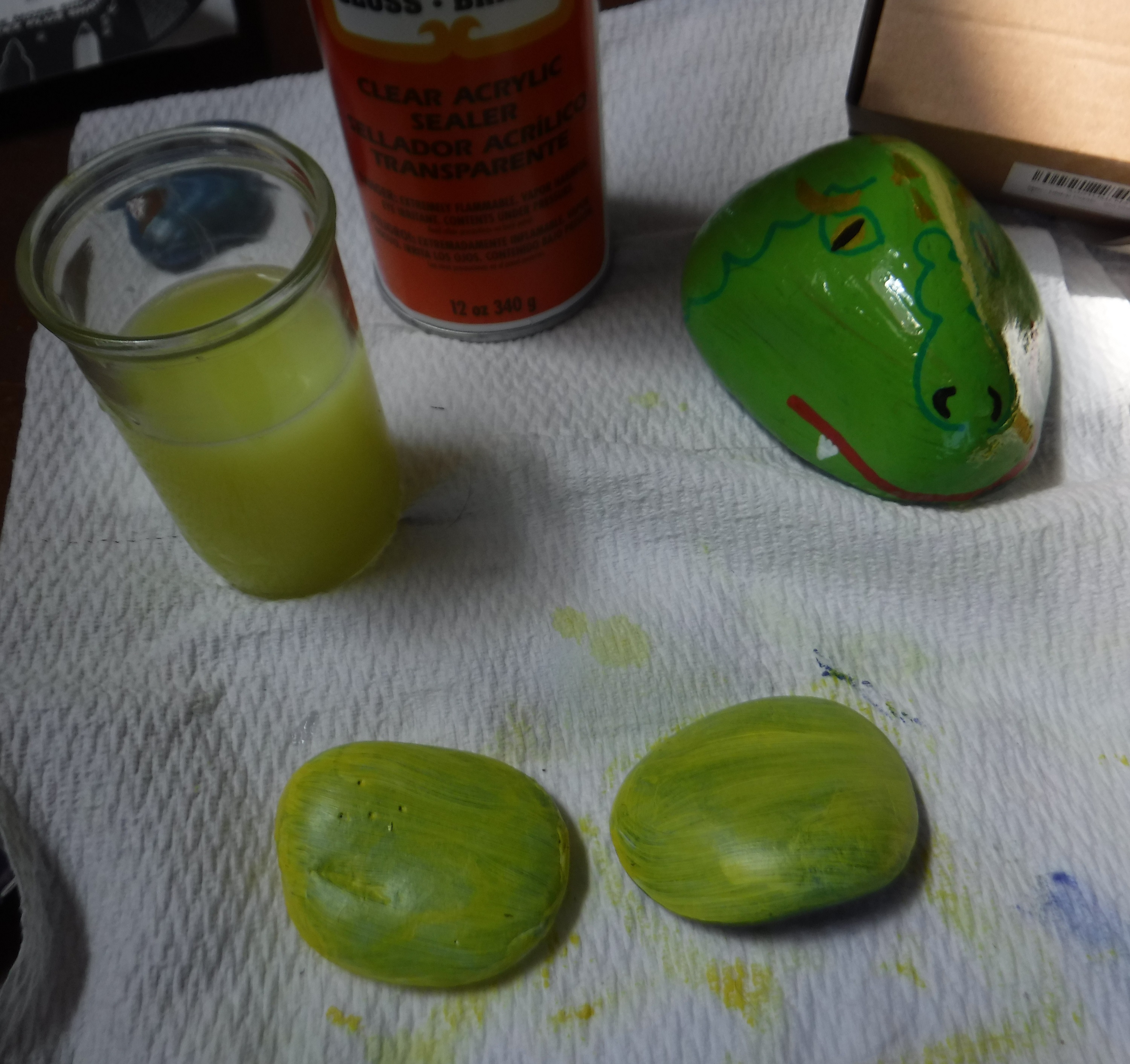 Photo I took of the rocks I painted another coat on a while ago Photo I took of the rocks I painted another coat on a while ago