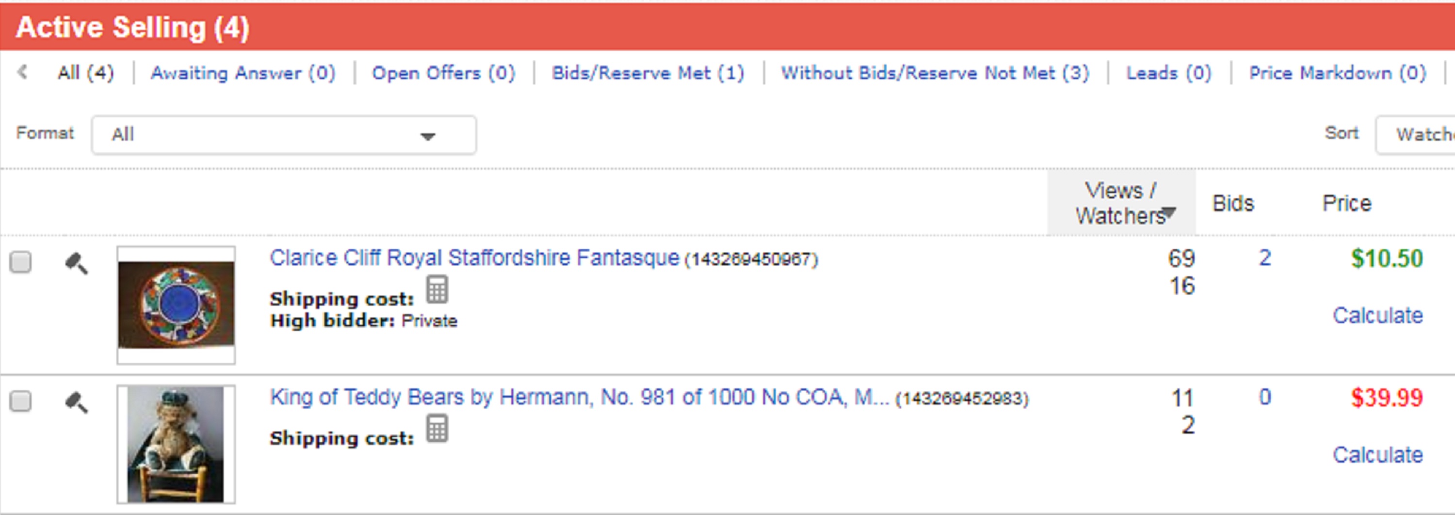 Screencap taken by me of my current eBay auction Screencap taken by me of my current eBay auction