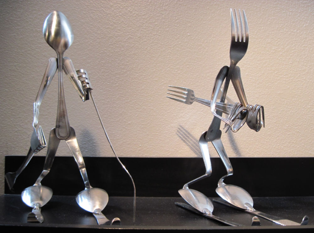 Flatware Skiers from Festival of the Arts in Paso Robles, 2011 Flatware Skiers from Festival of the Arts in Paso Robles, 2011