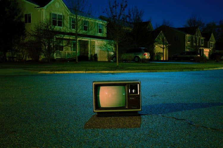 Old TV on the street