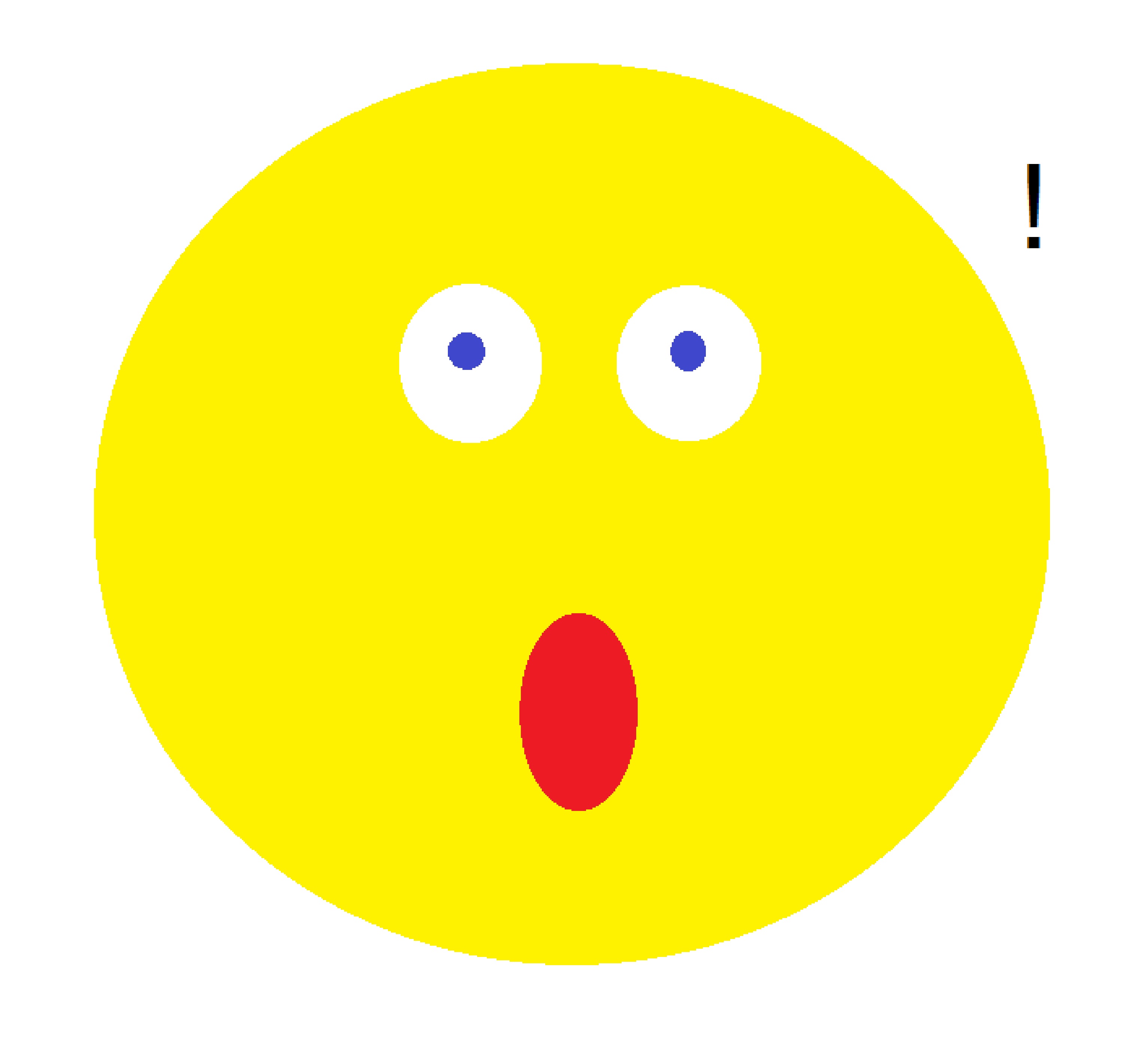 Shocked face I made on Microsoft Paint Shocked face I made on Microsoft Paint