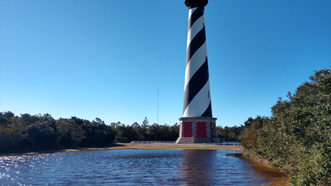 Lighthouse in Cape Hatteras North Carolina. Lighthouse in Cape Hatteras North Carolina.