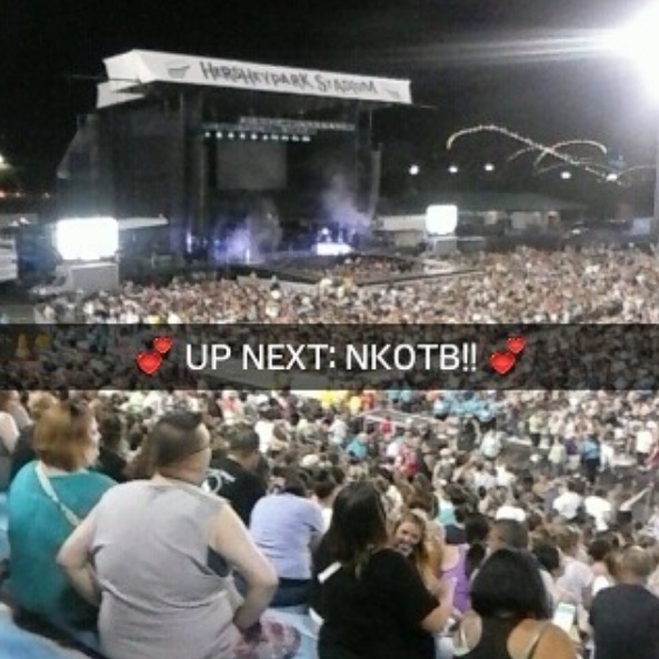 Photo Credit:I snapped this picture when I saw NKOTB at the Hersheypark Stadium back in 2016. Photo Credit:I snapped this picture when I saw NKOTB at the Hersheypark Stadium back in 2016.