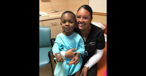 Cameron Bryant with his angel Diana Delgado who saved his life